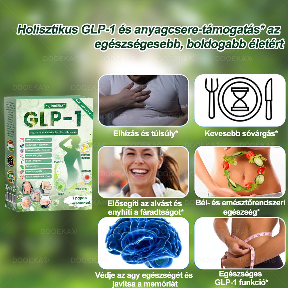 🌴🌴  DOOEKA® GLP-1 8 az 1-ben Fit & Vital Szájon át szedhető oldat – 👨‍⚕️ Napi egyszer, 7 nap alatt látható változás / Elhízás, szív- és érrendszeri egészség, cukorbetegség, alvási apnoe, bélrendszer egészsége, ízületi problémák és még sok más esetén