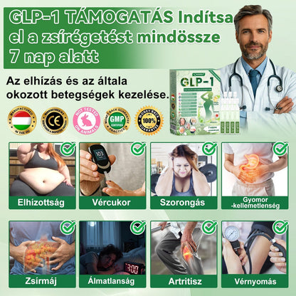 🌴🌴  DOOEKA® GLP-1 8 az 1-ben Fit & Vital Szájon át szedhető oldat – 👨‍⚕️ Napi egyszer, 7 nap alatt látható változás / Elhízás, szív- és érrendszeri egészség, cukorbetegség, alvási apnoe, bélrendszer egészsége, ízületi problémák és még sok más esetén